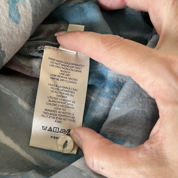 Anthropologie Pilcro Shirt Womens Size XS Tie Dye Long Sleeve Button Up - Picture 10 of 11